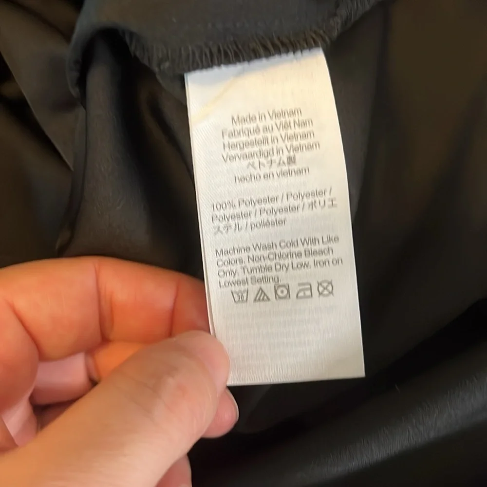 JCrew Puff Sleeve Satin Back Crepe Blouse Black Size XS Petite NWT